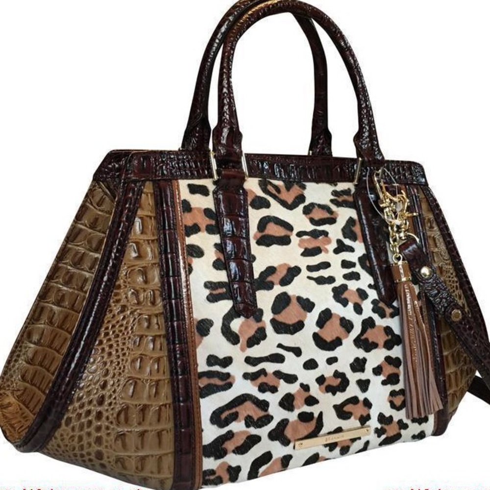 Brahmin Arden Satchel - Tan Capella